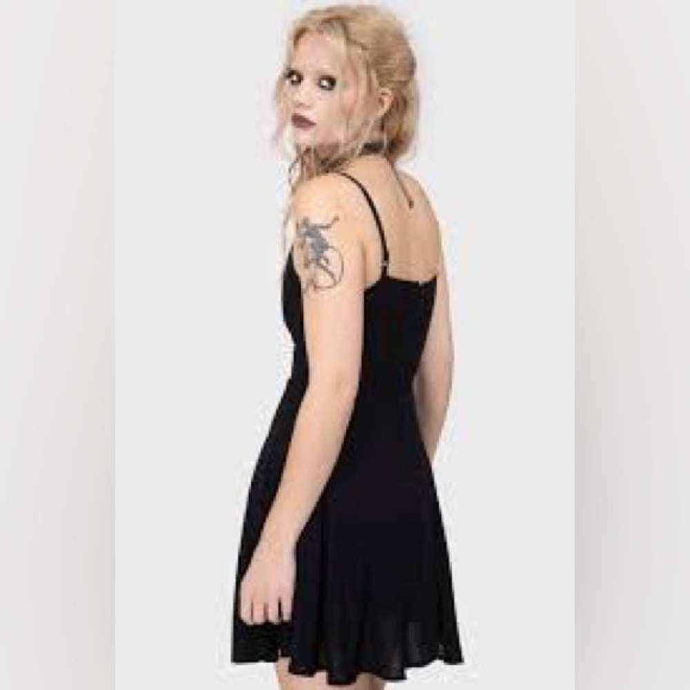 Killstar Sacralgia Dress Black w/ Lace Size XL - Picture 5 of 13